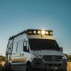 Rugged Design Concepts 170 Sprinter Van Roof Rack-Baja LP9 with Baja designs LP9 pro LED lights-RDC Side Ladder